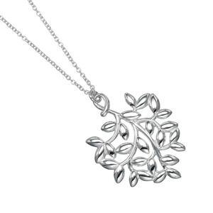 Tiffany Co Olive Leaf Necklace Sterling Silver